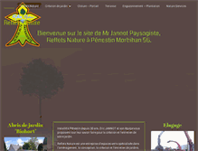 Tablet Screenshot of jannotpaysage.com